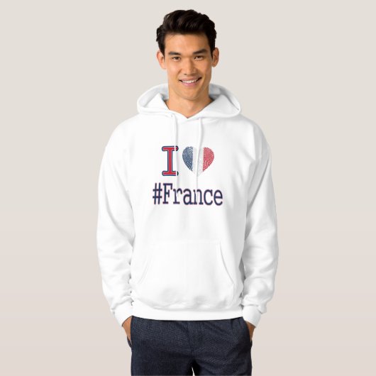 Frankrijk Hoodie (Voorkant volledig)