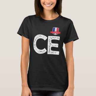 Frankrijk Human-Flag Letter C en E Frankrijk T-shirt