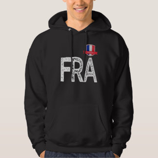 Frankrijk Human-Flag Letter F en R en A Fran Hoodie