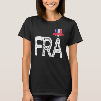 Frankrijk Human-Flag Letter F en R en A Fran T-shirt
