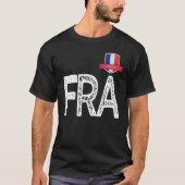 Frankrijk Human-Flag Letter F en R en A Fran T-shirt (Voorkant)