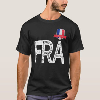 Frankrijk Human-Flag Letter F en R en A Fran T-shirt