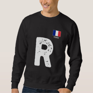 Frankrijk Human-Flag Letter R Group Matching FRANC Trui