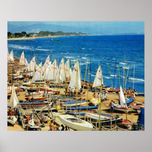 Frankrijk, Hyeres Port et marina, Var Poster