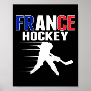 Frankrijk IJshockey Fans Jersey Steun Franse Hocke Poster