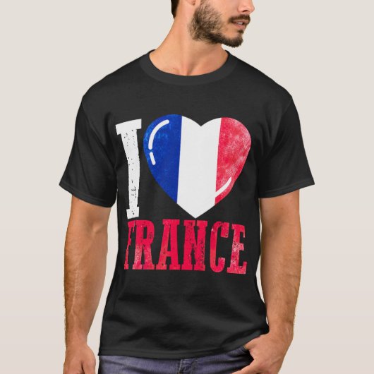 Frankrijk ik hou van Frankrijk T-shirt (Voorkant)