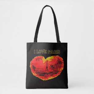 Frankrijk ik hou van Parijs boodschappentas Tote Bag