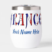 Frankrijk in Franse vlag Kleuren Gepersonaliseerd (Voorkant)