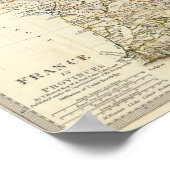 Frankrijk in provincies poster (Hoek)