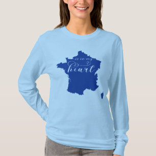 Frankrijk is in mijn hart t-shirt