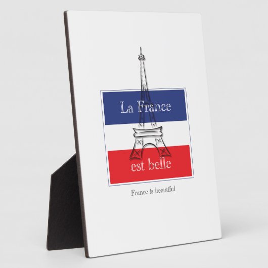 Frankrijk is mooi fotoplaat (Zijkant)