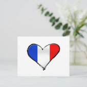 Frankrijk Je Taime vlag van Frankrijk I hart Frank Briefkaart (Staand voorkant)