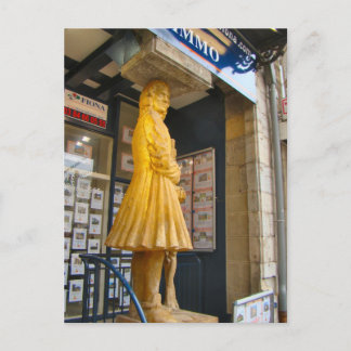 Frankrijk, Jura, Arbois; beeld van een wijnbereide Briefkaart