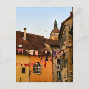 Frankrijk, Jura, Arbois; Huishoudens in de stad Briefkaart