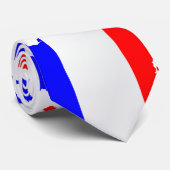 Frankrijk kaart en vlag Stropdas (Opgerold)