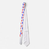 Frankrijk kaart en vlag Stropdas (Achterkant)