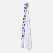 Frankrijk kaart en vlag Stropdas (Achterkant)