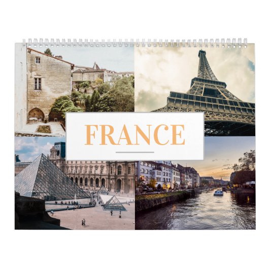 Frankrijk Kalender Home Art Muur Kalender (Hoes)