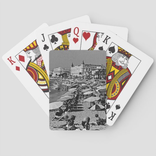 Frankrijk kanaliseert de strandraad Pokerkaarten (Achterkant)