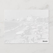  Frankrijk kanaliseert het strand Briefkaart (Achterkant)