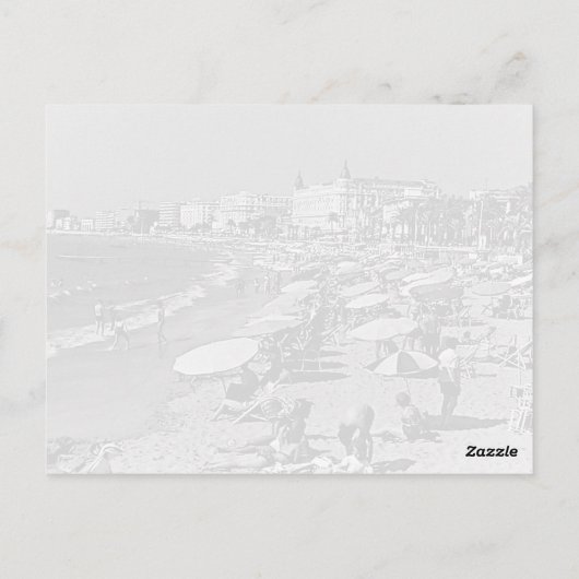  Frankrijk kanaliseert het strand Briefkaart (Achterkant)