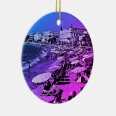  Frankrijk kanaliseert het strand Keramisch Ornament (Rechts)