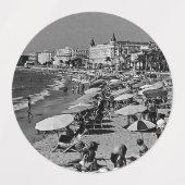 Frankrijk kanaliseert het strand Labels (Design 2)