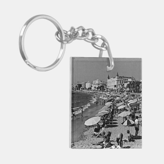  Frankrijk kanaliseert het strand Sleutelhanger (Voorkant Links)