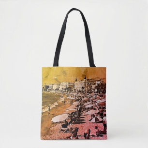 Frankrijk kanaliseert het strand Tote Bag