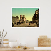  Frankrijk, Kathedraal Notre Dame, Parijs Poster (Keuken)