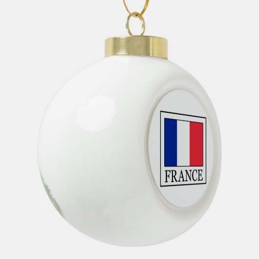 Frankrijk Keramische Bal Ornament (Links)