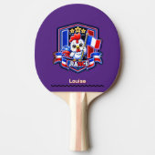 Frankrijk Kinderen Tafeltennisbatje (Voorkant)