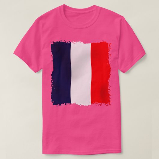 Frankrijk kunstwerk t-shirt (Design voorkant)