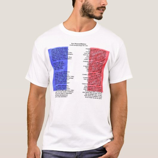 Frankrijk - La Marseillaise T-shirt (Voorkant)