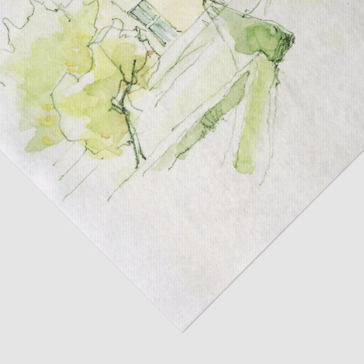 FRANKRIJK LAND CHATEAU DECOUPAGE TISSUEPAPIER (Detail)