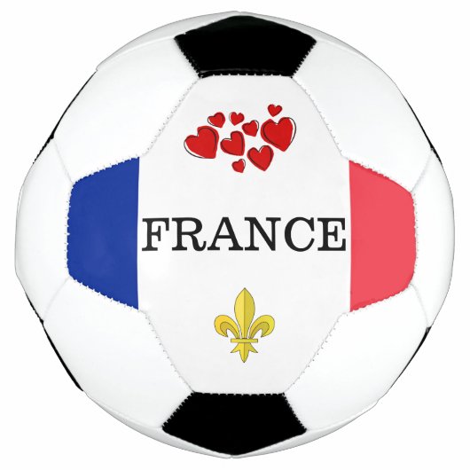 FRANKRIJK land vlag fleur de lis Voetbal (Voorkant)