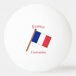 Frankrijk Land Vlag Thunder_Cove Pingpongbal