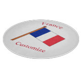Frankrijk Land Vlag Thunder_Cove Snijplank (Hoek)