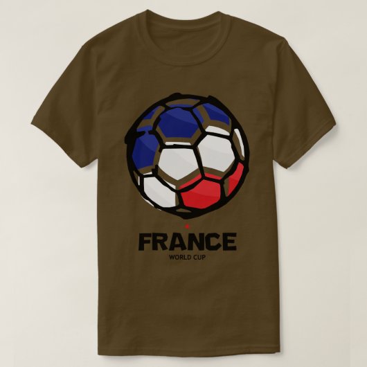 Frankrijk Landenvlag T-shirt (Design voorkant)