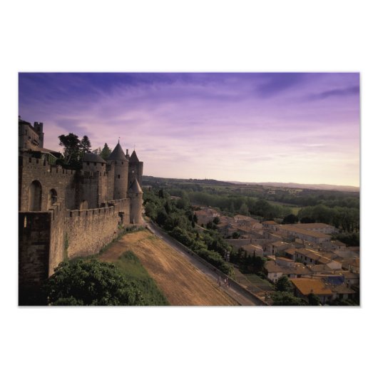 FRANKRIJK, Languedoc Carcassonne 2 Foto Afdruk (Voorkant)
