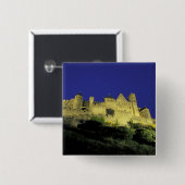 FRANKRIJK, Languedoc Carcassonne Vierkante Button 5,1 Cm (Voorkant /achterkant)