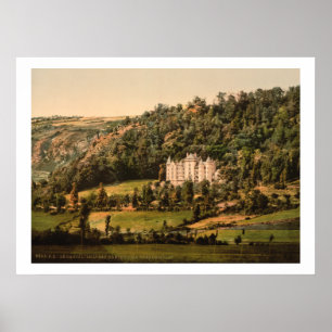 Frankrijk, Le Cantal, Chateau Anteroche Poster