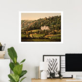  Frankrijk, Le Cantal, Chateau Anteroche Poster (Thuiskantoor)
