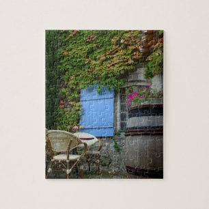Frankrijk, Les Baux de Provence, cafÃ© terras Legpuzzel