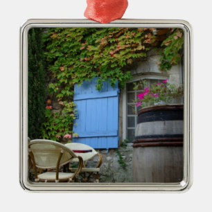 Frankrijk, Les Baux de Provence, cafÃ© terras Metalen Ornament