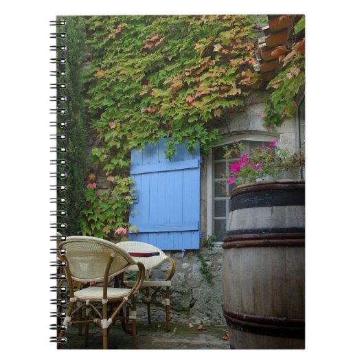 Frankrijk, Les Baux de Provence, café terras Notitieboek (Voorkant)