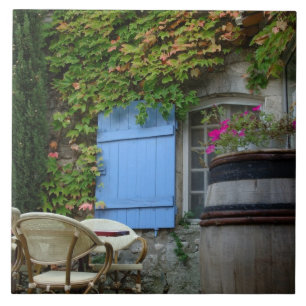 Frankrijk, Les Baux de Provence, cafÃ© terras Tegeltje