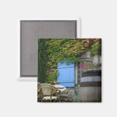 Frankrijk, Les Baux de Provence, cafO© patio Magneet (Voorkant / Achterkant)