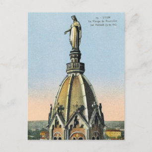 Frankrijk, Lyon, maagd Fourviere Briefkaart