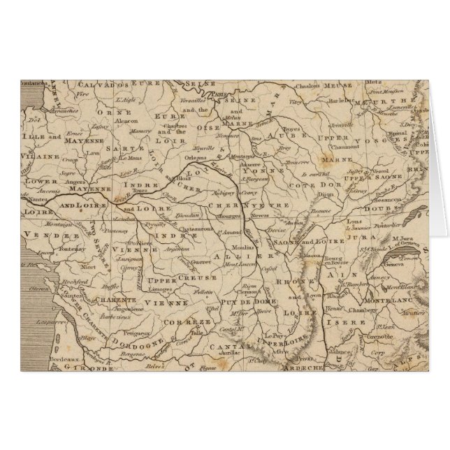 Frankrijk Map door Arrowsmith (Voorkant Horizontaal)